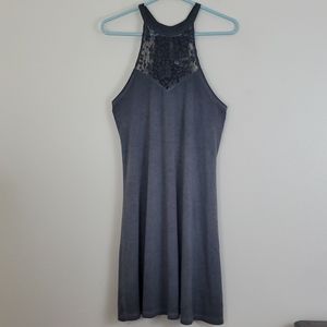 Mudd Halter Style Gray Dress M